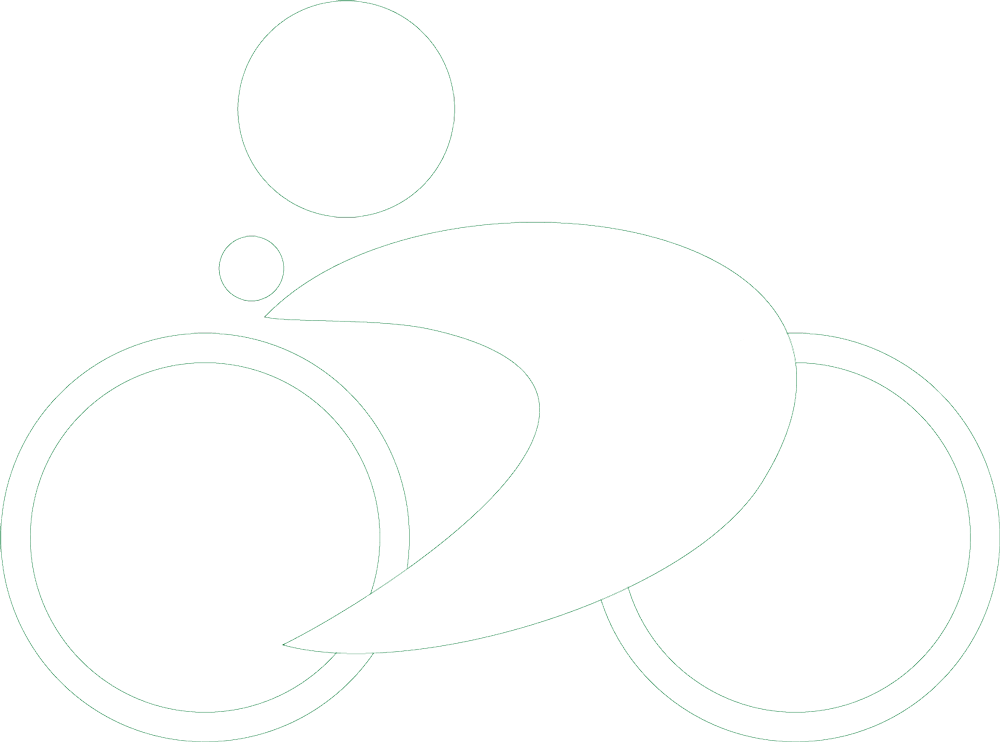 Logo-Icon Fahrrad weiß